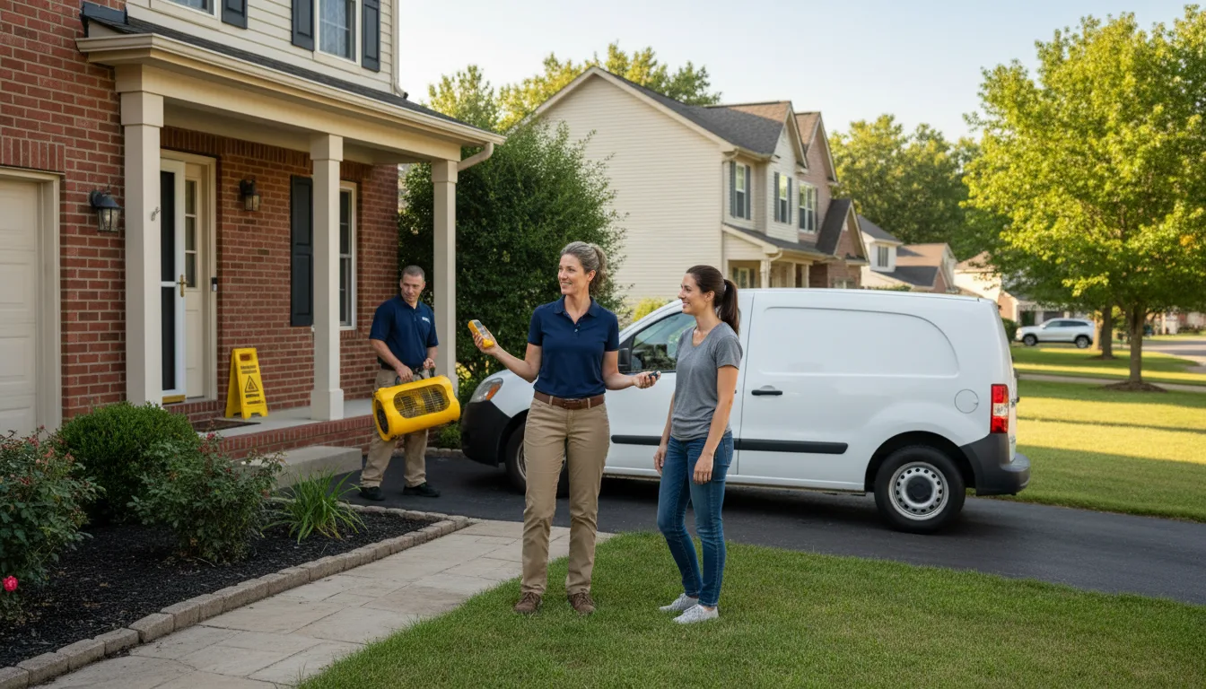 Residential water damage restoration in Genoa, CO